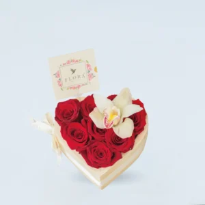 Mini Corazon rosas