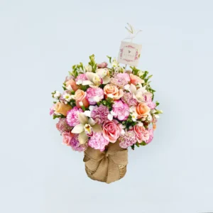 Canasto Pastel Orquidea