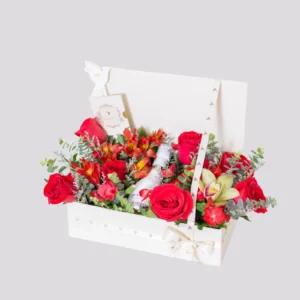 Flora Gift Box Rosa Roja JP
