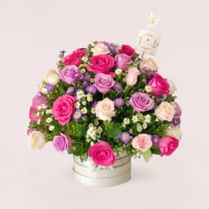 Flora Box Redonda 70 Rosas