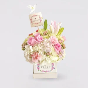 Flora Box Mediana Pastel