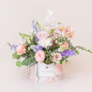 Flora Box Redonda Orquídea