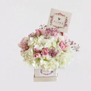 Mini Box Hortensias y Mini Rosa