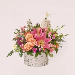 Flora Box Redonda Lirio