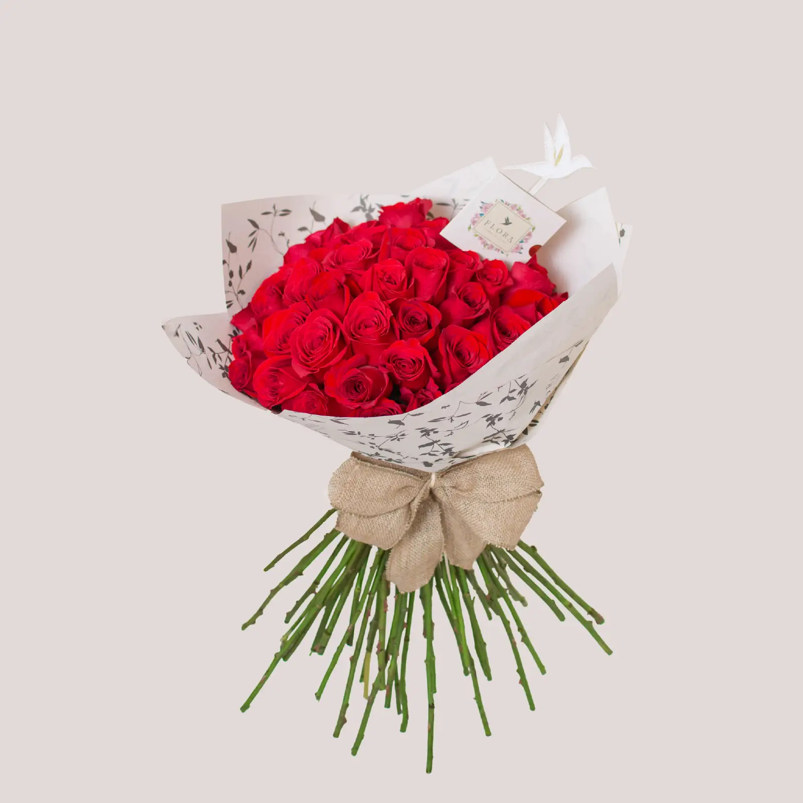 Bouquet 50 Rosas Rojas