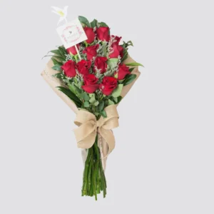 Bouquet 12 Rosas Rojas