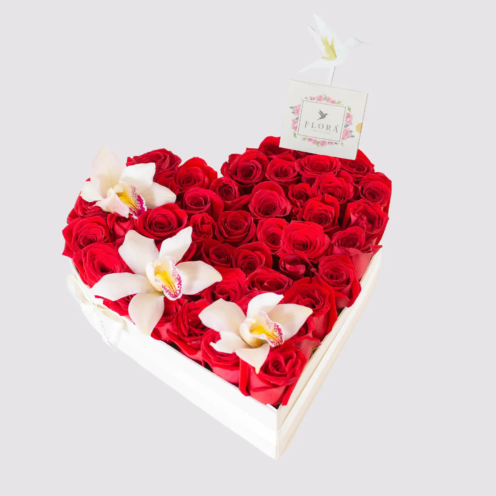 Corazón Grande Rosas